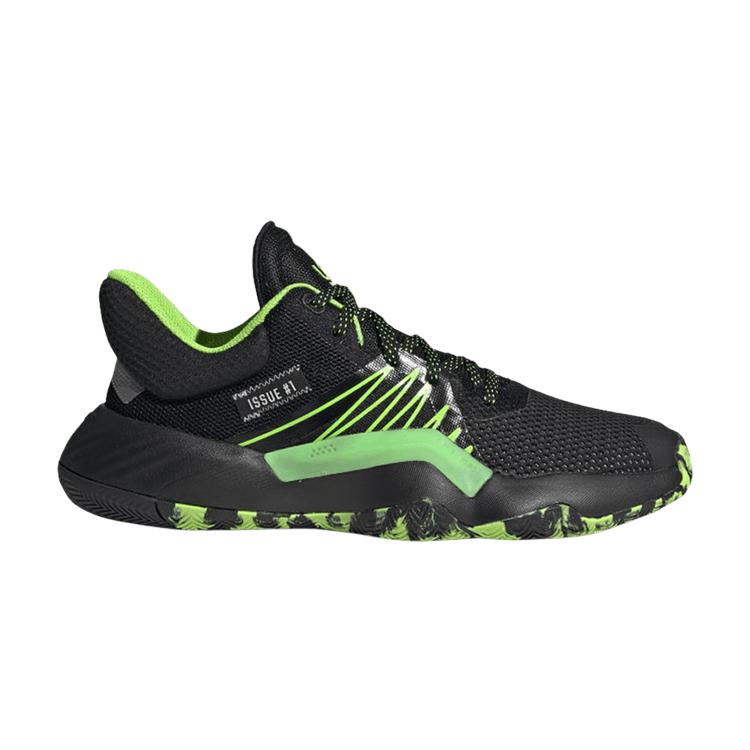Marvel x adidas D.O.N. Issue #1 J 'Stealth Spider-Man' — Core Black/Team Solar Green/Silver Metallic