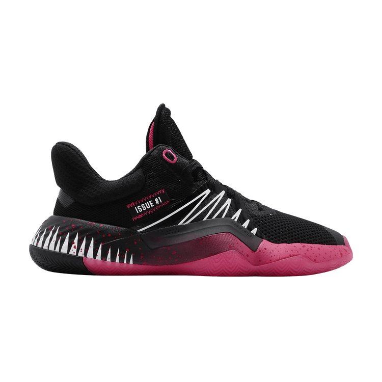 Marvel x adidas D.O.N. Issue #1 J 'Symbiote Spider-Man' — Core Black/Shock Pink/Cloud White