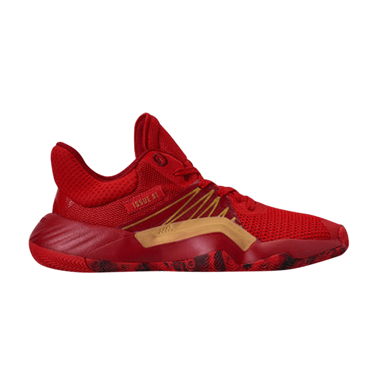 Marvel x adidas D.O.N. Issue #1 Kids 'Iron Spider' — Red/Power Red/Gold Metallic