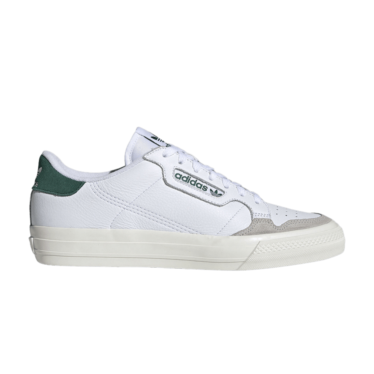 Adidas Continental 80 Vulc 'Footwear White' — Footwear White/Footwear White/Green