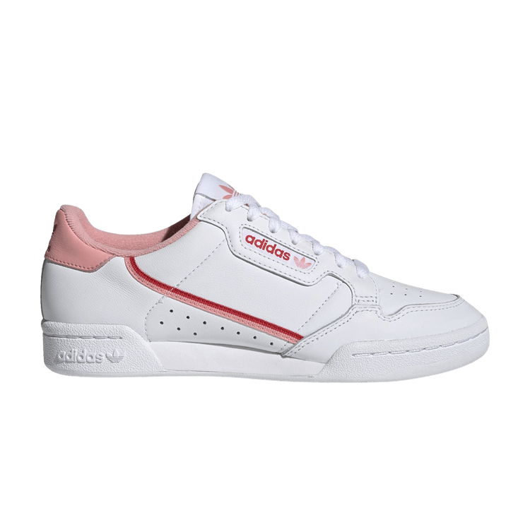 Adidas Wmns Continental 80 'White Glow Pink' — Cloud White/Glow Pink/Lush Red