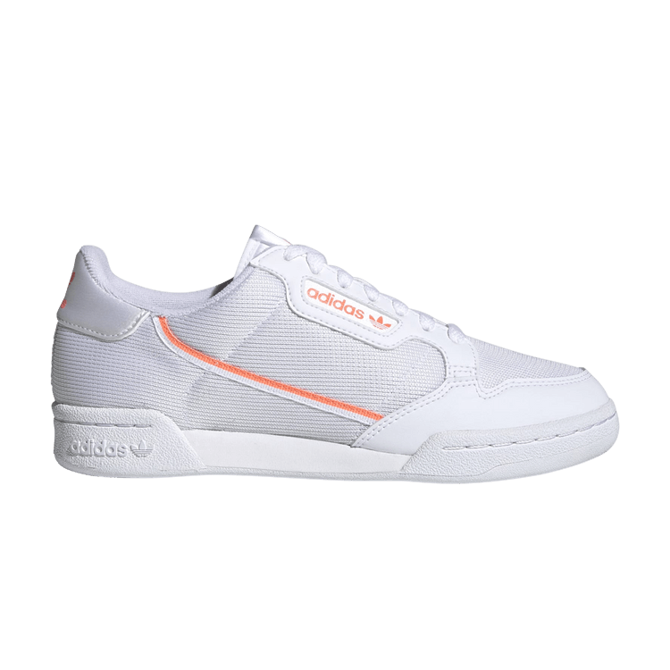 Adidas Wmns Continental 80 'White Signal Coral' — Cloud White/Signal Coral/Core Black