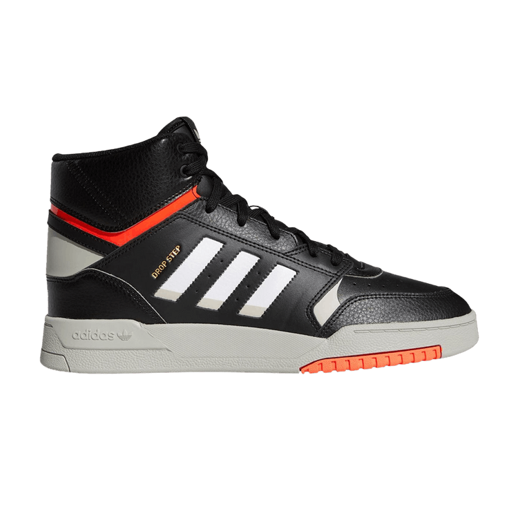 Adidas Drop Step 'Black Solar Red' — Core Black/Matte Grey/Solar Red