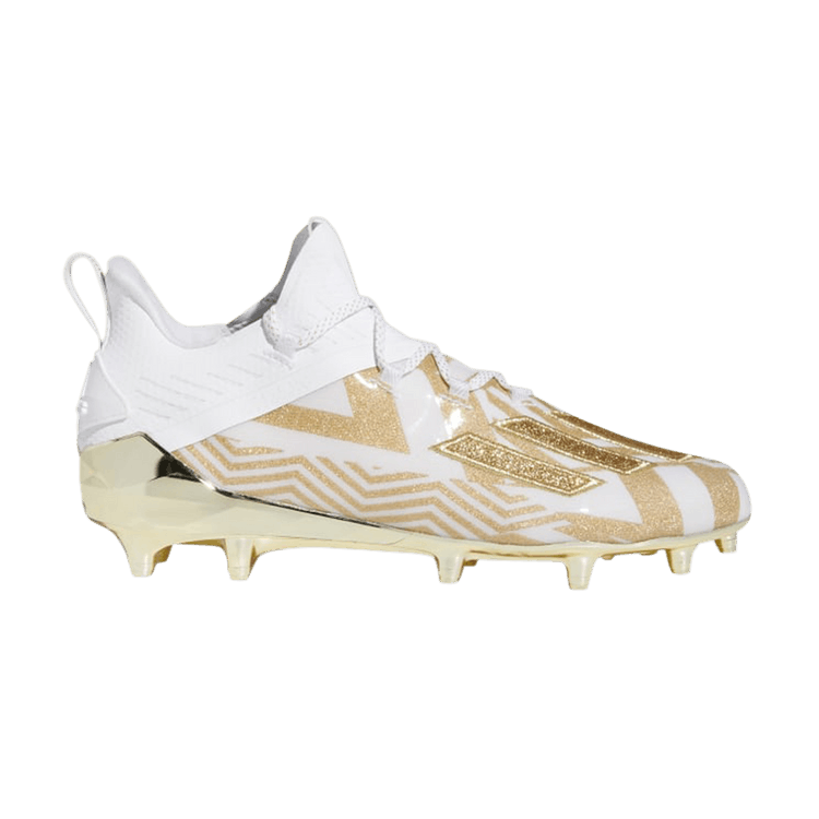 Adidas adiZero X Cleat 'Anniversary' — Cloud White/Gold Metallic/Gold Metallic