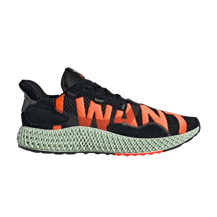 adidas ZX 4000 4D 'I Want, I Can' — Core Black/Solar Red/Volt