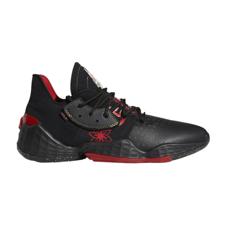 Adidas Harden Vol. 4 'Black Scarlet' — Core Black/Scarlet/Gold Metallic