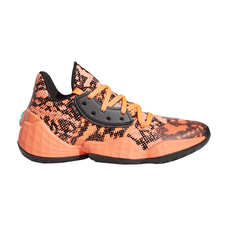 Adidas Harden Vol. 4 'Gila Monster' — Signal Coral/Core Black/Signal Coral