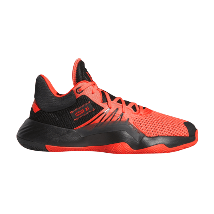 Adidas D.O.N. Issue #1 GCA 'Solar Red' — Core Black/Solar Red/Solar Red