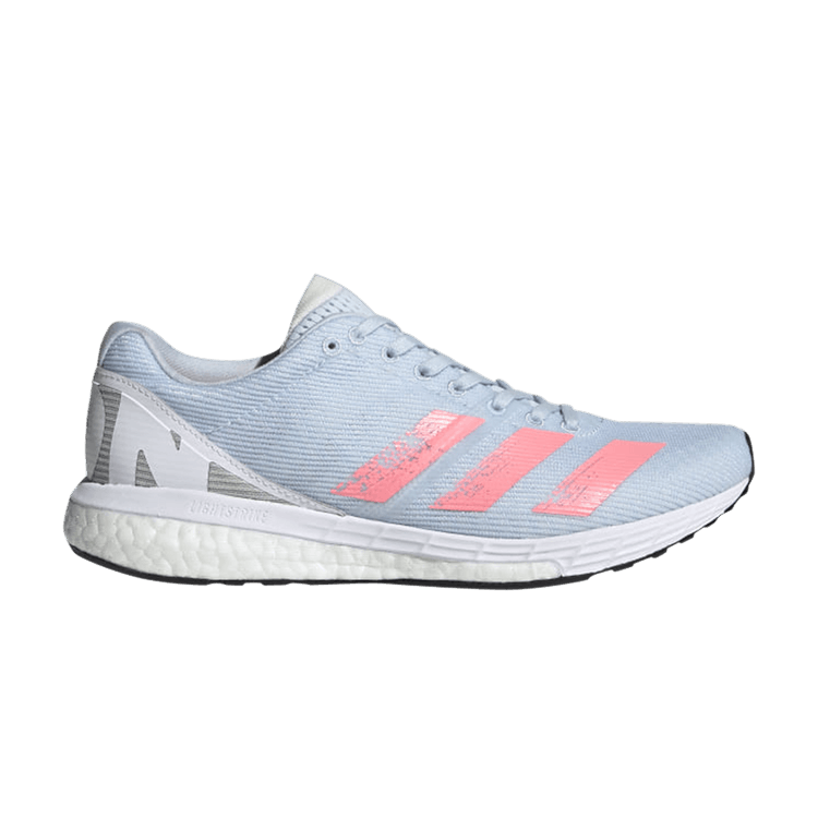 Adidas Wmns Adizero Boston 8 'Sky Tint Flash Red' — Sky Tint/Light Flash Red/Cloud White