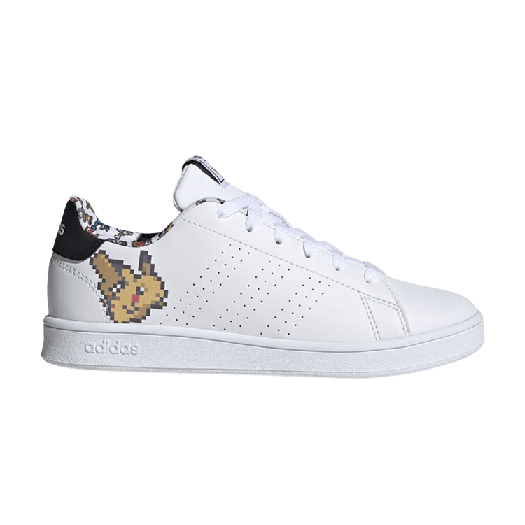 Pokemon x adidas Advantage J 'Pikachu' — Cloud White/Cloud White/Core Black