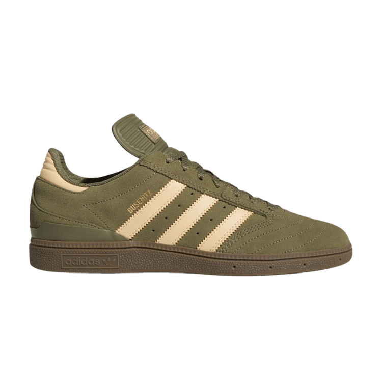 Adidas Busenitz 'Raw Khaki Orange' — Raw Khaki/Glow Orange/Cloud White