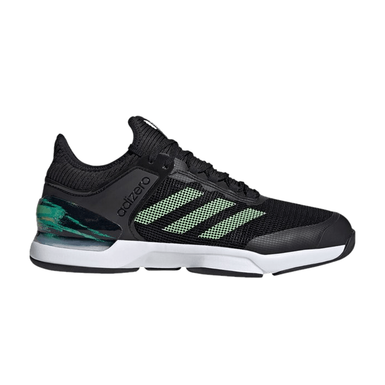 Adidas Adizero Ubersonic 2.0 'Black Glow Green' — Core Black/Glow Green/Flash Orange