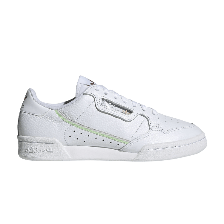 Adidas Wmns Continental 80 'White Glow Green' — Cloud White/Glow Green/Aeroblue