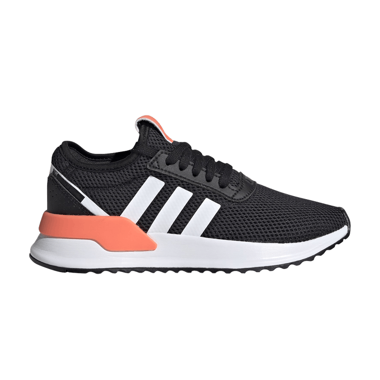 Adidas U_Path J 'Black Signal Coral' — Core Black/Footwear White/Signal Coral