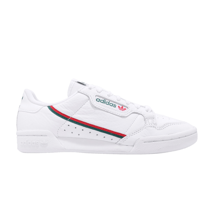 adidas Continental 80 'White Green Red' — Footwear White/Collegiate Green/Scarlet