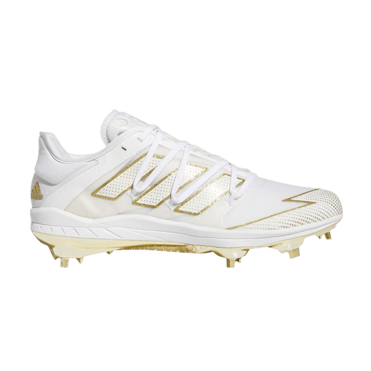 adidas Adizero Afterburner 7 'White Gold Metallic' — Cloud White/Cloud White/Gold Metallic