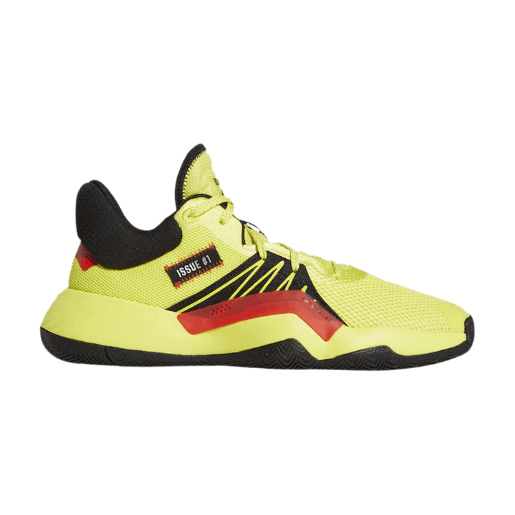 Adidas D.O.N. Issue #1 'Shock Yellow' — Shock Yellow/Core Black-Active Red