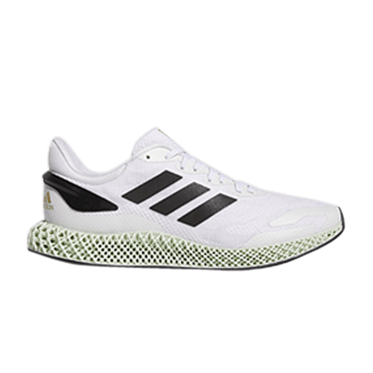 adidas 4D Runner 1.0 'Footwear White' — Footwear White/Core Black/Gold Metallic