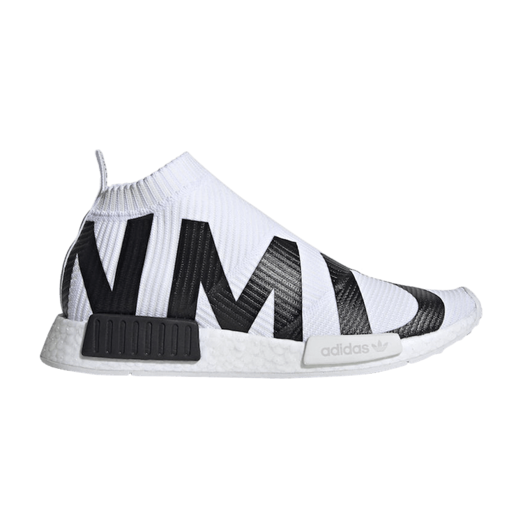 Adidas NMD_CS1 Primeknit 'NMD Print - White' — Cloud White/Cloud White/Core Black