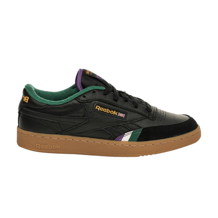 BRONZE56K x Reebok Club C Revenge 'Black' — Black/Panton/Panton