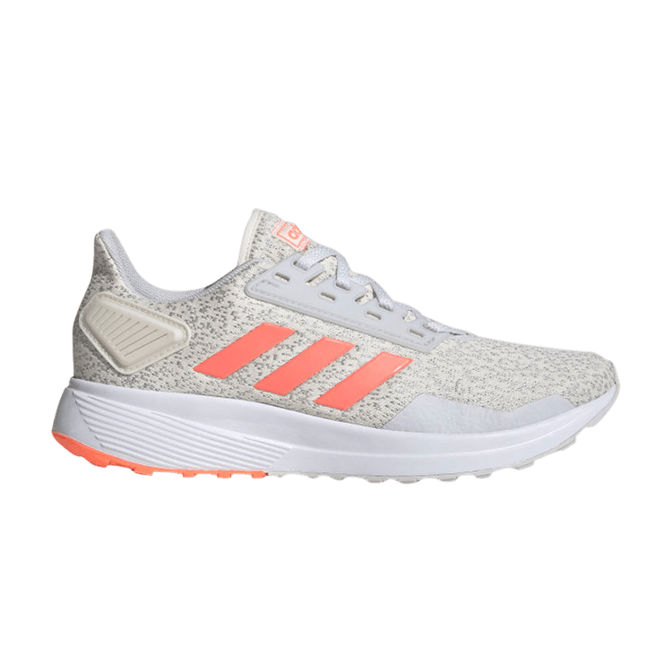 Adidas Duramo 9 'White Signal Coral' — Chalk White/Signal Coral/Dash Grey