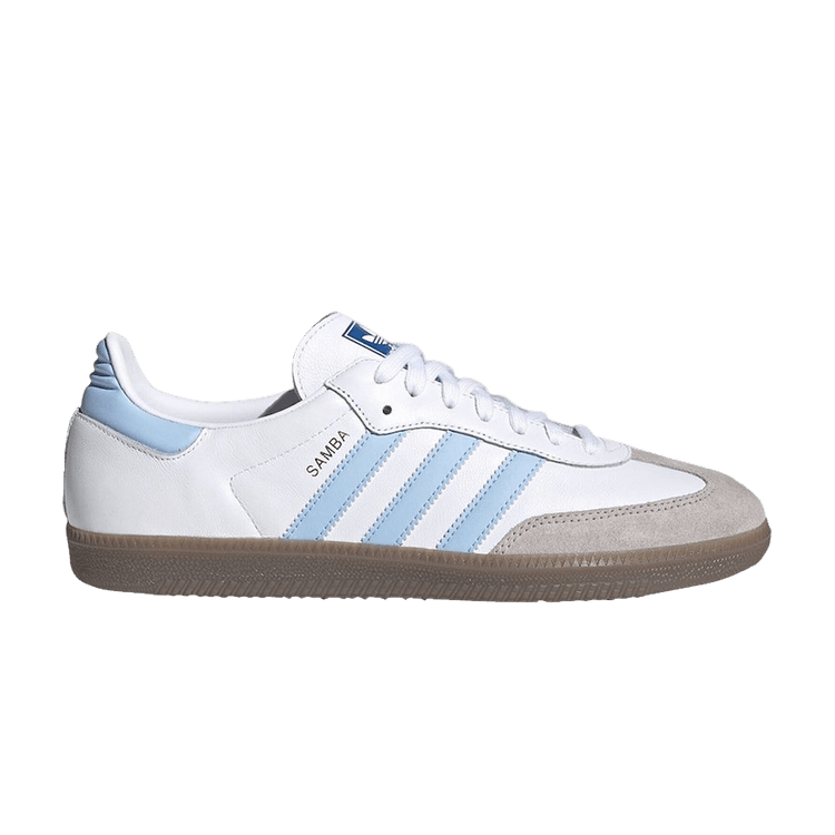 adidas Samba OG 'White Blue' — Footwear White/Clear Sky/Clear Granite