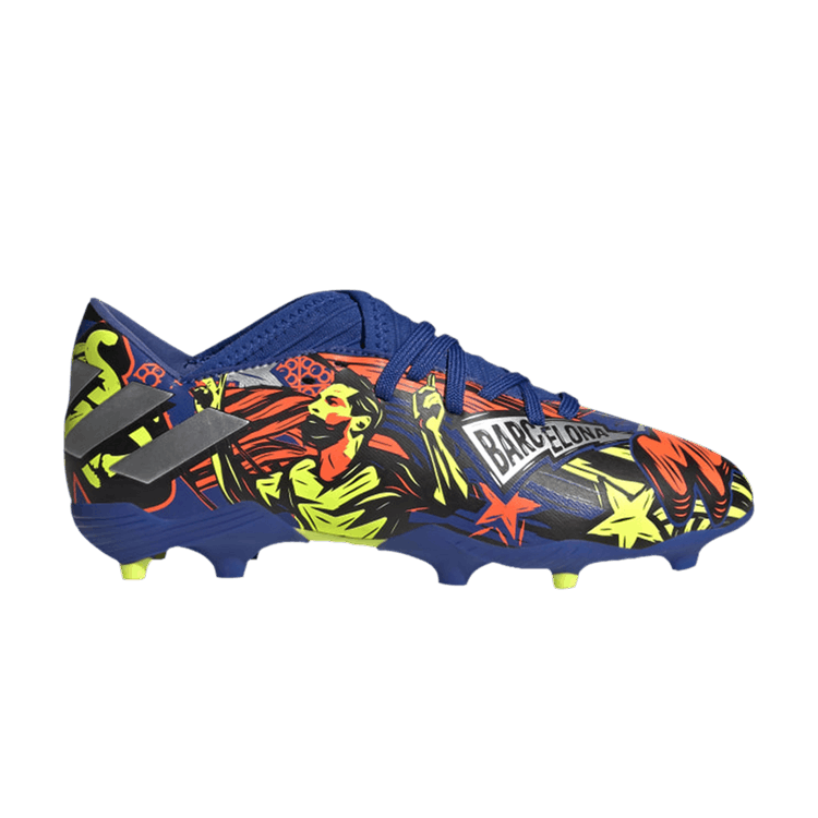 Adidas Nemeziz Messi 19.3 FG 'The Journey' — Royal Blue/Silver Metallic/Solar Yellow