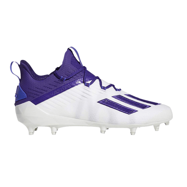 Adidas Adizero Cleat 'White Night Flash' — White/Team Collegiate/Purple Night Flash