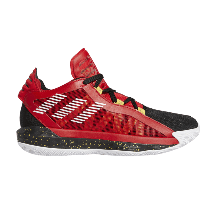 Adidas Dame 6 'Scarlet Gold Metallic' — Scarlet/Gold Metallic/Core Black