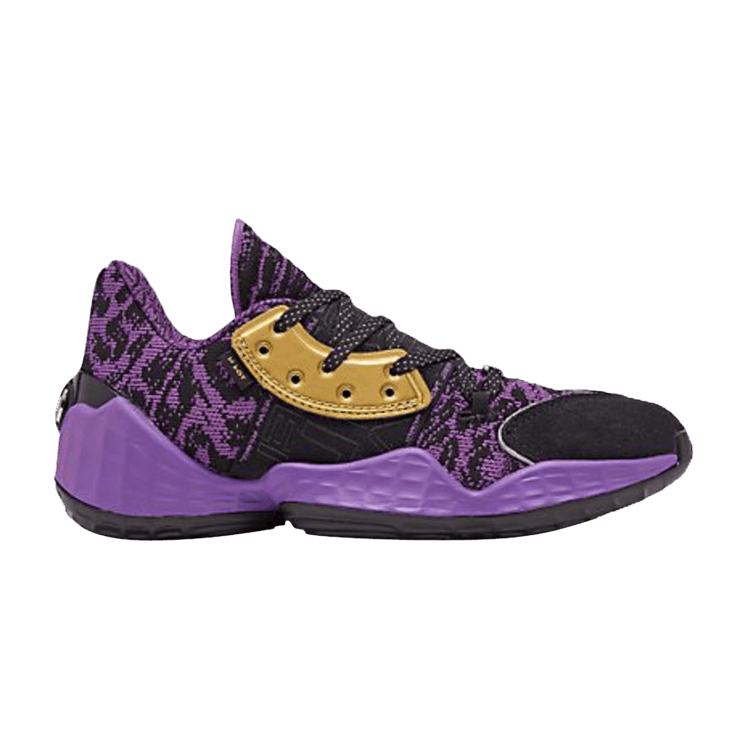 Star Wars x adidas Harden Vol. 4 Big Kids 'Lightsaber' — Core Black/Active Purple/Gold