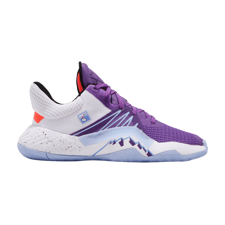 Adidas D.O.N. Issue #1 Big Kids 'Mailman' — Active Purple/Footwear White/Glow Blue