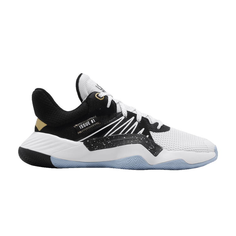 Adidas D.O.N. Issue #1 J 'Metallic Gold' — Cloud White/Core Black/Gold Metallic