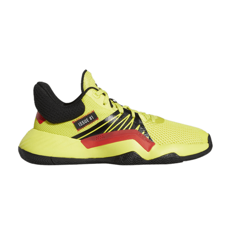 Adidas D.O.N. Issue #1 J 'Shock Yellow' — Team Solar Yellow/Core Black/Active Red