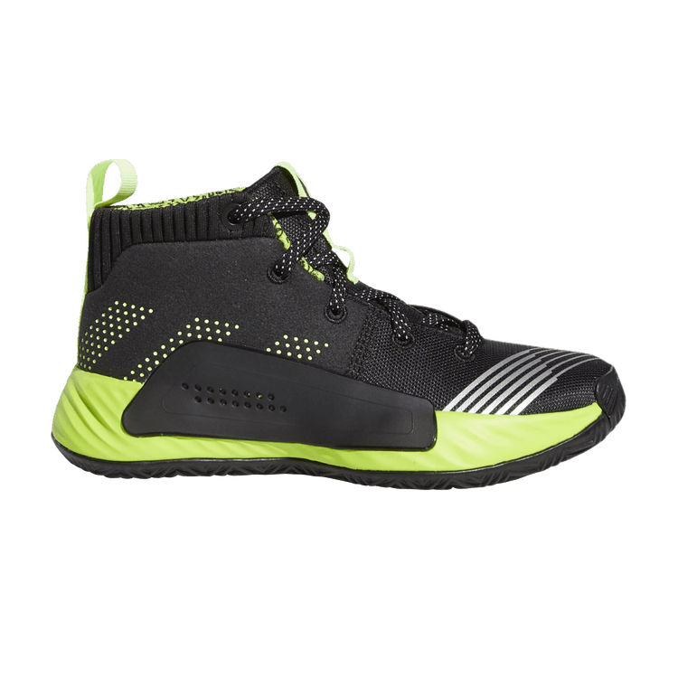 Star Wars x adidas Dame 5 J 'Lightsaber' — Core Black/Semi Solar Lime/Signal Green