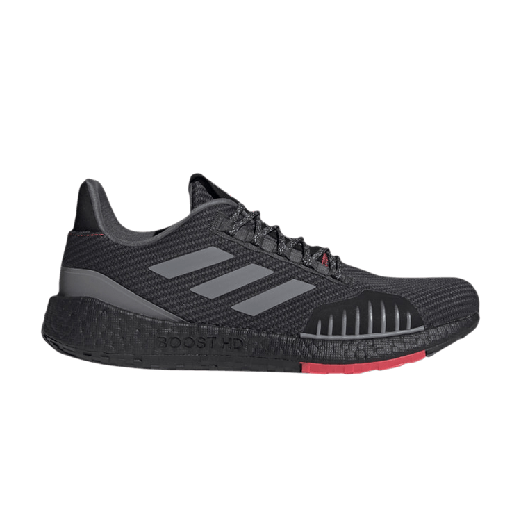 Adidas PureBoost HD Winter 'Grey Shock Red' — Grey Six/Grey Three/Shock Red