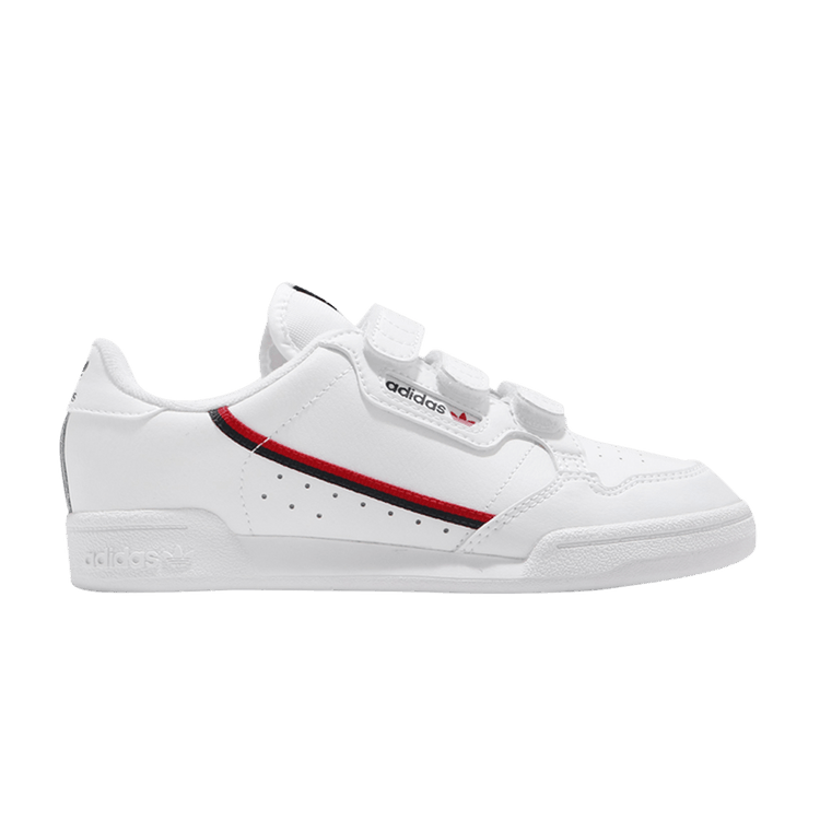 Adidas Continental 80 J 'Cloud White' — Cloud White/Cloud White/Scralet