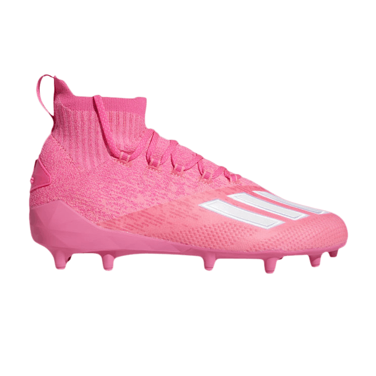 Adidas Adizero Primeknit Cleats 'Team Shock Pink' — Team Shock Pink/Cloud White/Team Shock Pink
