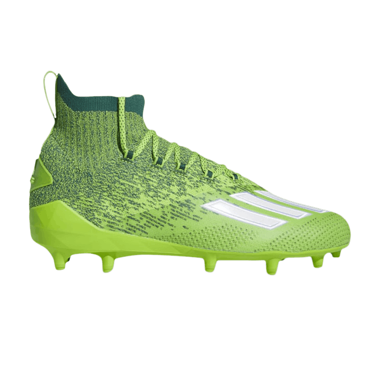 Adidas Adizero Primeknit Cleats 'Team Semi Solar Green' — Team Semi Solar Green/Cloud White/Team Dark Green