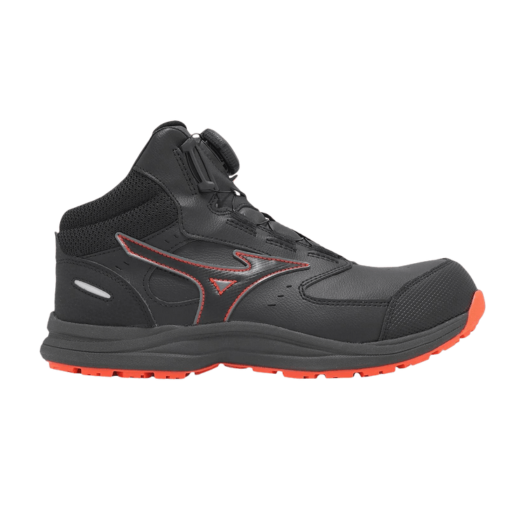 Mizuno Prime Fit LS 3 71M BOA Wide 'Black Red' — Black/Red