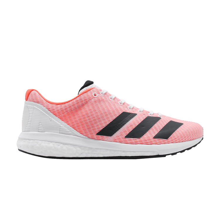 Adidas Adizero Boston 8 M 'Solor Orange' — Cloud White/Collegiate Navy/Solar Orange