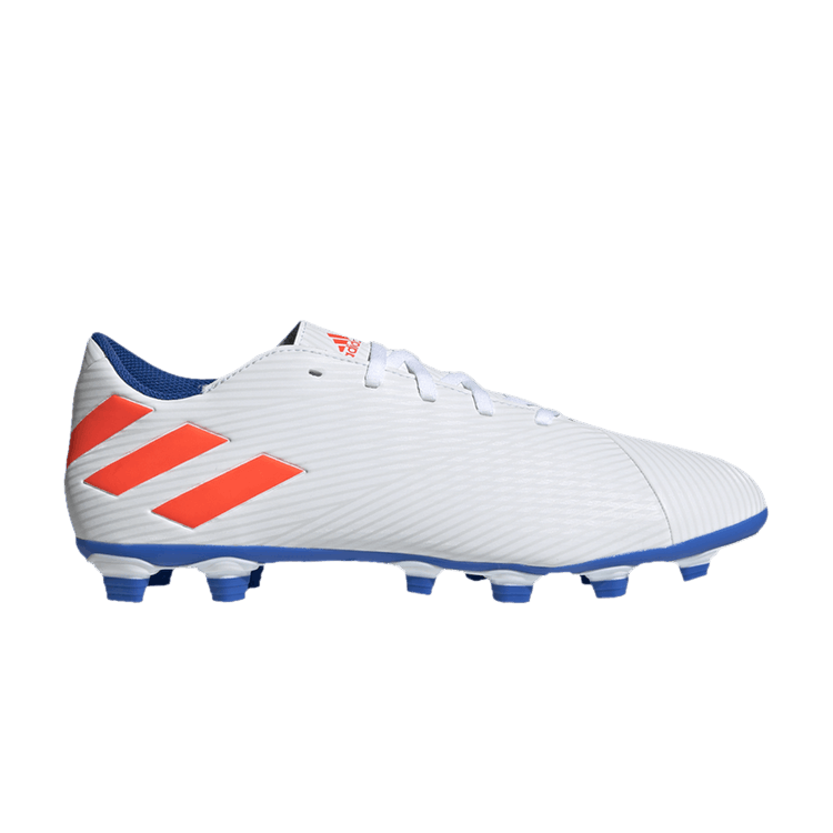 Adidas Nemeziz Messi 19.4 FxG 'White Solar Red' — Footwear White/Solar Red/Football Blue