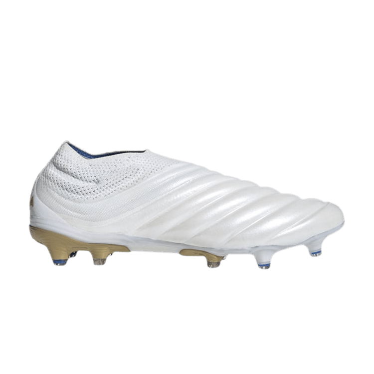 Adidas Copa 19+ FG 'Cloud White' — Cloud White/Gold Metallic/Football Blue