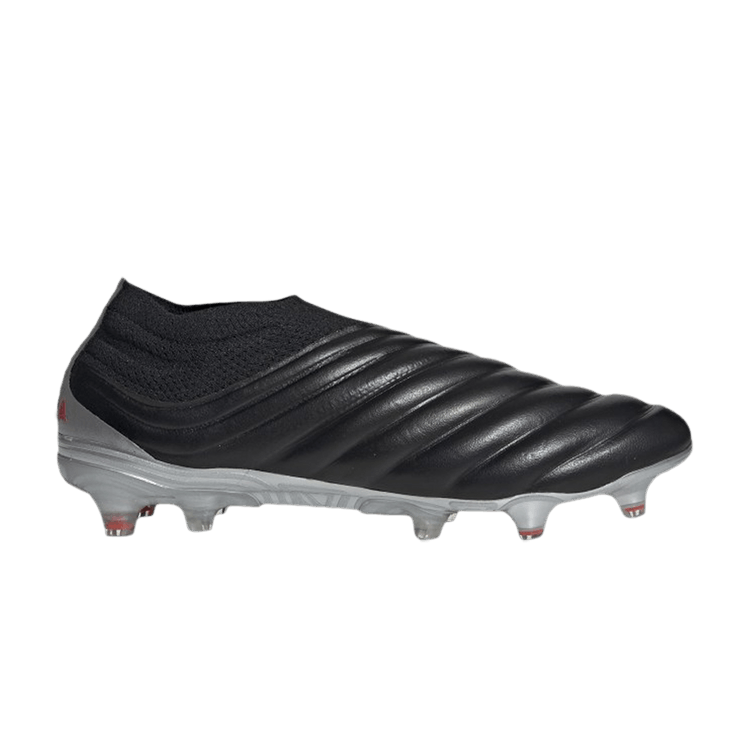 Adidas Copa 19+ FG 'Black Silver Metallic' — Core Black/Hi-Res Red/Silver Metallic