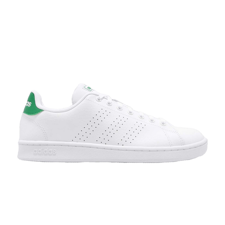 Adidas Advantage 'Green' — Footwear White/Footwear White/Green
