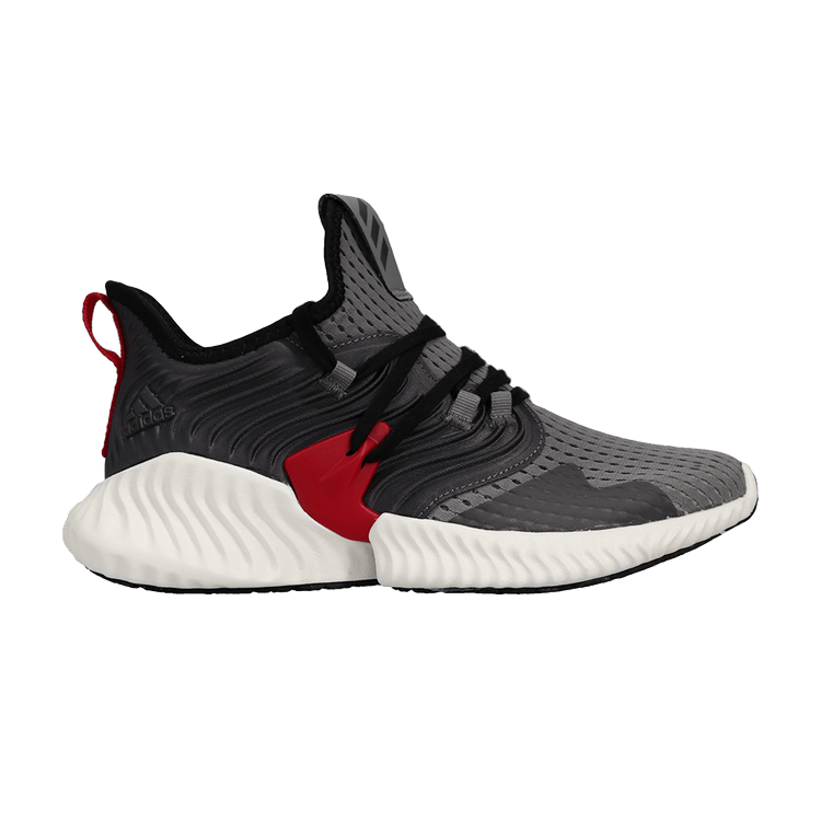Adidas Alphabounce Instinct CC J 'Grey Three' — Grey Three/Core Black/Active Red