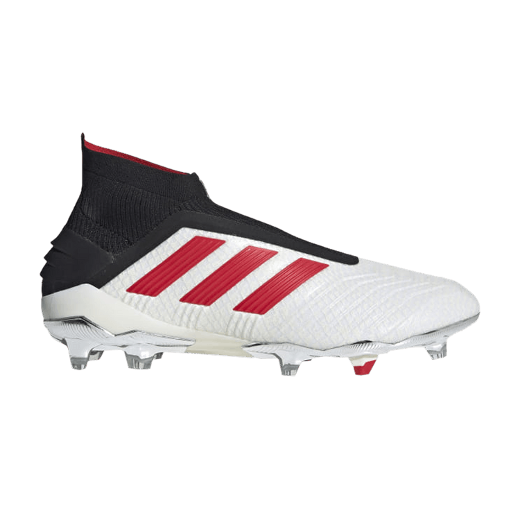 Paul Pogba x adidas Predator 19+ FG 'White Black' — Cloud White/Red/Core Black