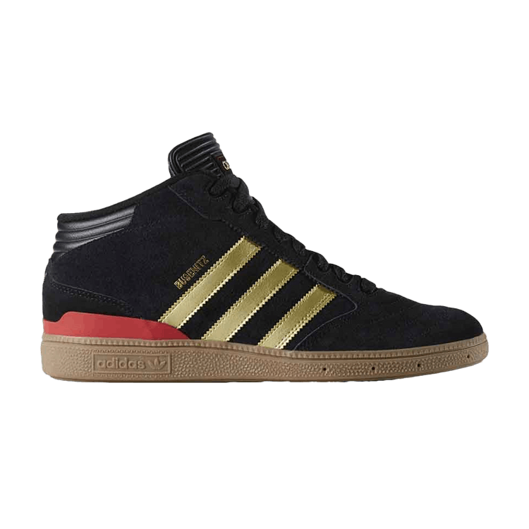 Adidas Busenitz Pro Mid 'Black Gold' — Core Black/Gold/Scarlet