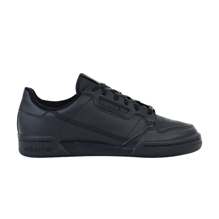 Adidas Continental 80 J 'Black Carbon' — Core Black/Core Black/Carbon