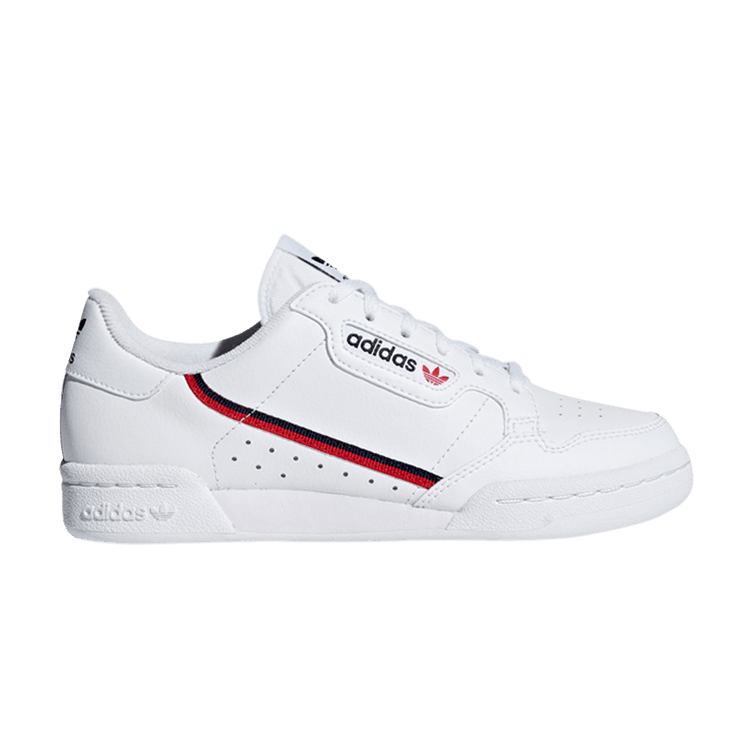 adidas Continental 80 J 'White Navy Scarlet' — Cloud White/Scarlet/Collegiate Navy