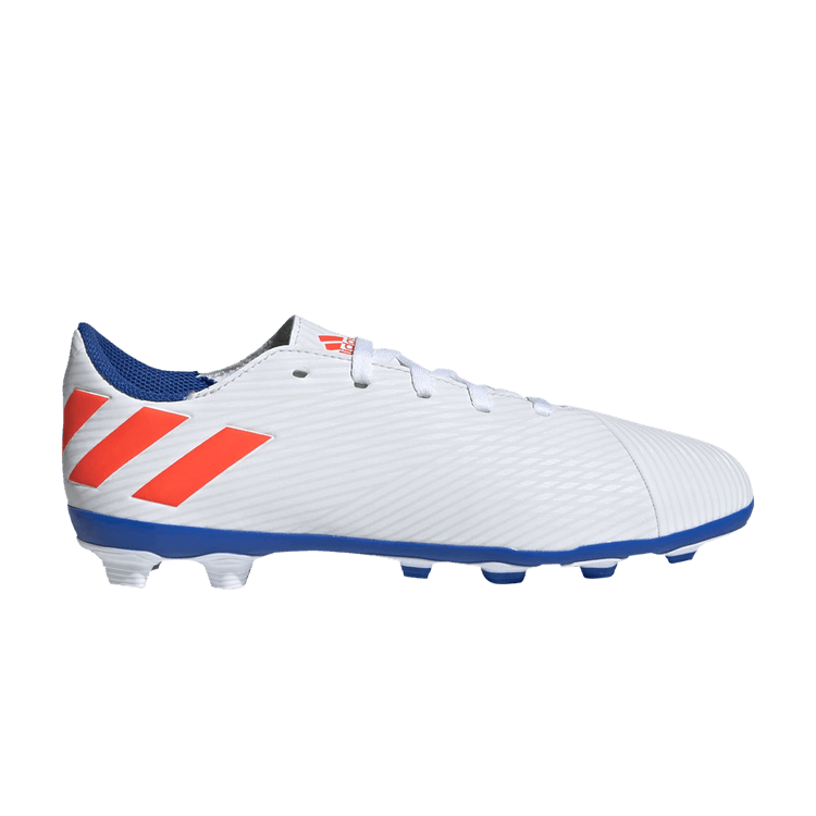 Adidas Nemeziz Messi 19.4 FG J 'Cloud White Red' — Cloud White/Solar Red/Football Blue